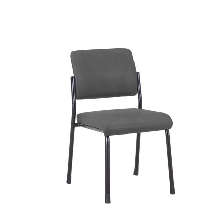Посетителски стол RFG Solid M, текстил, метална основа, до 150 kg, сив, 4 броя в комплект