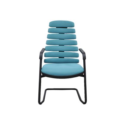 Посетителски стол RFG Spike 17 M, текстил, метална основа, до 120 kg, светлозелен