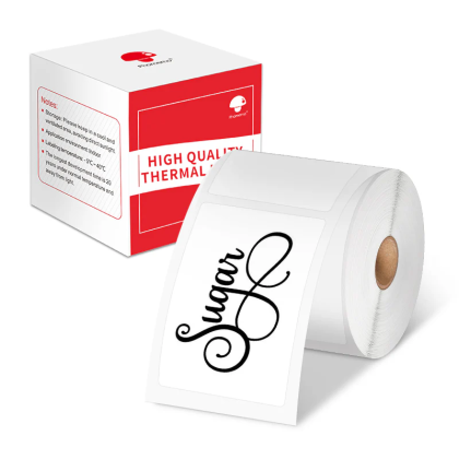 Phomemo Етикети за термопринтер XP4060, на ролка, бели, 4 х 6 cm, 130 етикета