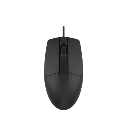 A4Tech Мишка OP-330S, с кабел, безшумна, черна