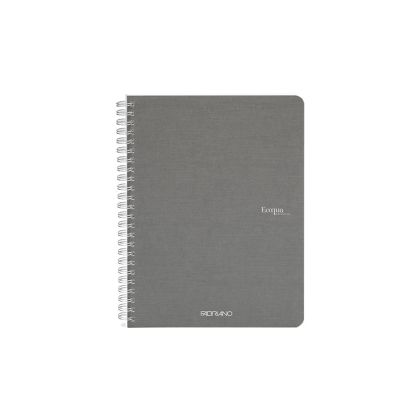 Fabriano Тетрадка Ecoqua, A4, картонена корица, със спирала, 70 листа, антрацит