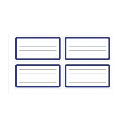 Top Office Самозалепващи се етикети, ученически, бели, 40 броя
