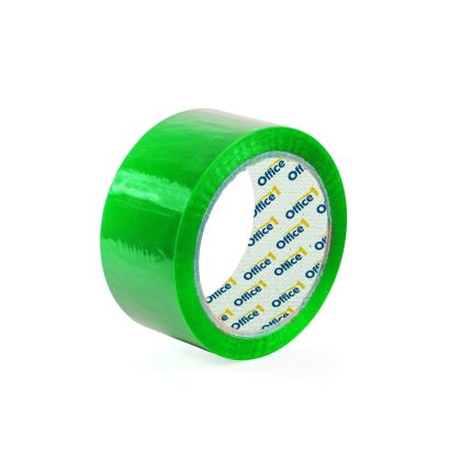 Office 1 Тиксо, опаковъчно, 48 mm x 66 m, зелено