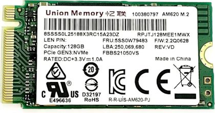 SSD Union Memory 128GB m.2 NVMe PCIe Gen3 2242