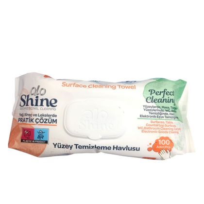 Мокри кърпи Alo Shine за почистване, 100бр