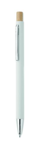 Химикалка Bergamo, рециклиран алуминий, БЯЛ