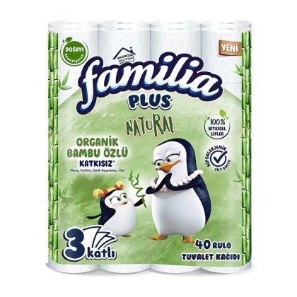 Тоалетна хартия Familia, 40 броя, 3 пласта