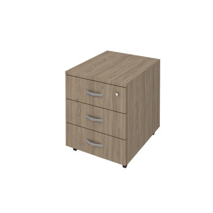 Контейнер за бюро K3, с 3 чекмеджета, с ключ, 41 x 51 x 51 cm, ПДЧ, цвят лукс