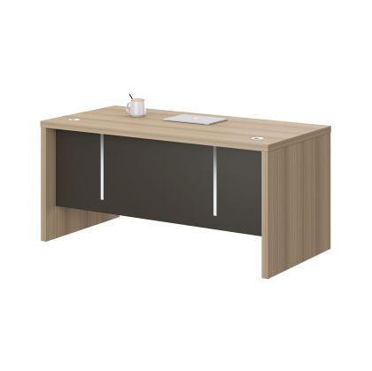 Бюро RFG Milano, 1600 х 790 х 750 mm, ПДЧ 40 mm, светъл дъб и тъмносиво