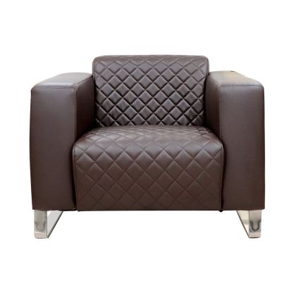 Фотьойл RFG Zelda, екокожа, кафява седалка, кафява облегалка