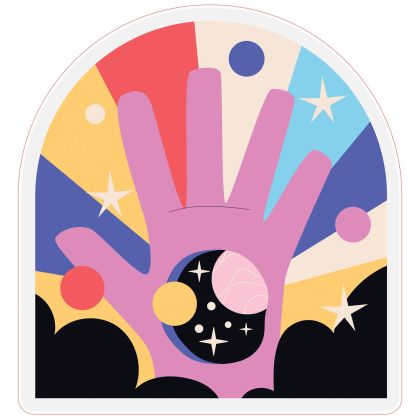 STEM Стикер, Зала за дигитални изкуства, комплект B8, 50 cm, стикер 9