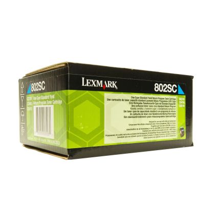 Оригинална тонер касета Lexmark CX310/410/510 80C2SC0, 2000 страници/5%, Cyan