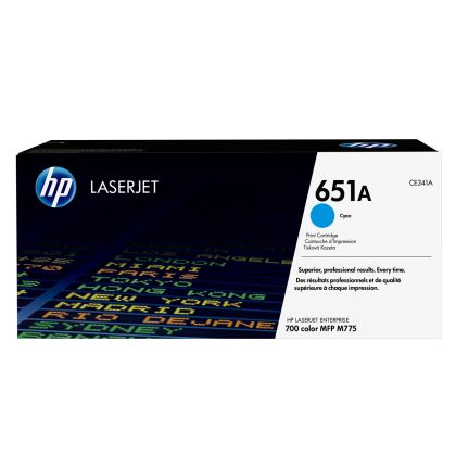 Оригинална тонер касета HP CE341A, 16000 страници/5%, Cyan