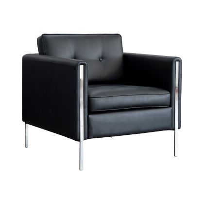 Фотьойл RFG Frida, екокожа, черна седалка, черна облегалка