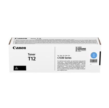 Оригинална тонер касета Canon T12, 5300 страници/5%, Cyan