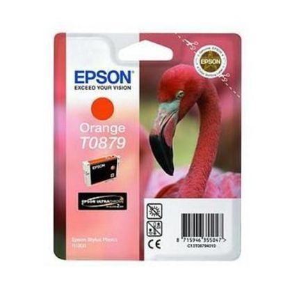 Оригинален патрон Epson T0879, Stylus Photo R1900, 11.4 ml, Orange