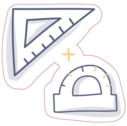 STEM Стикер, Математика и информатика - Математика, комплект D4, 150 cm, стикер 6