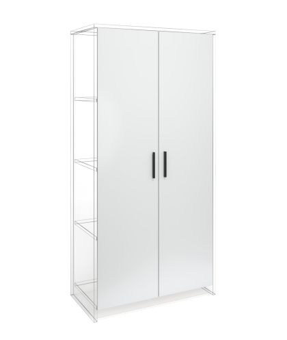 Врата RFG RV2 Monaco, 380 х 18 х 1540 mm, ПДЧ 18 mm, 2 броя в комплект, бяла