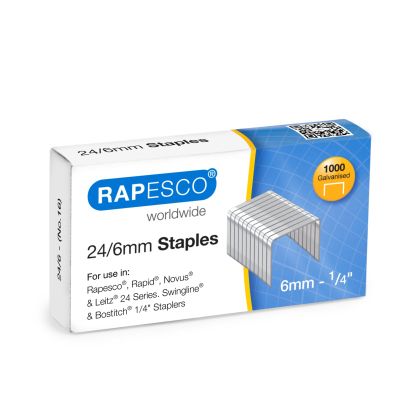 Rapesco Телчета за телбод, размер 24/6 mm, 1000 броя