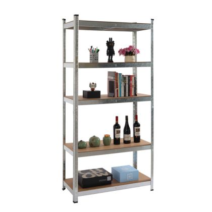 Стелаж RFG, метален, с 5 рафта, 1000 х 400 х 1920 mm, MDF, до 65 kg