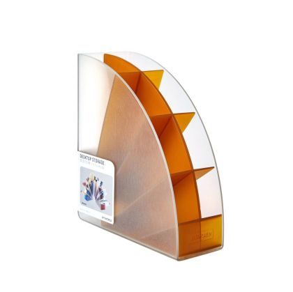 Sworld Поставка за химикалки, с 4 отделения, жълта