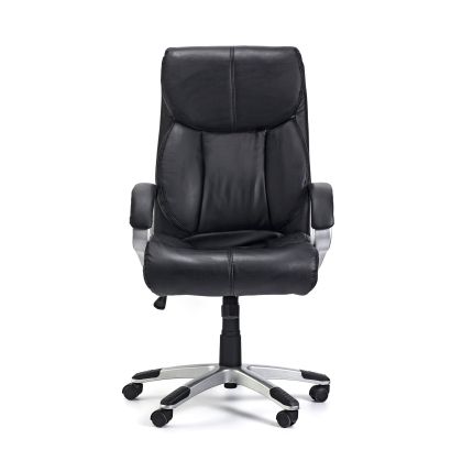 Директорски стол Midas, екокожа, Tilt механизъм, до 120 kg, черен