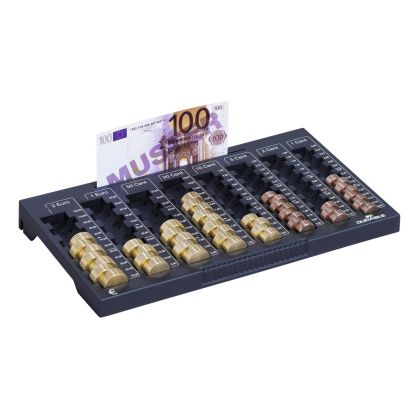 Durable Монетник Uroboard, в евро, L, пластмасов, черен