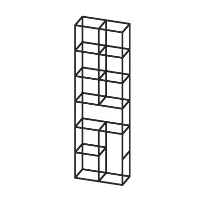 Стелаж RFG Boxi S, метален, 720 х 370 х 2120 mm, черен
