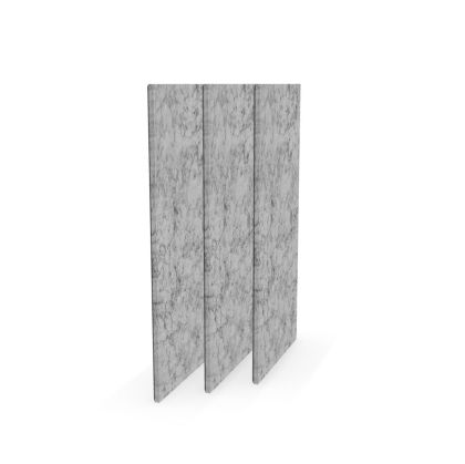 Акустично пано Narbutas Pet, правоъгълник, 200 х 400 х 9 mm, PET филц, 3 броя, светлосиво