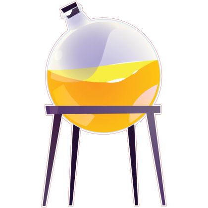 STEM Стикер, Природни науки - Химия, комплект H9, 80 cm, стикер 4