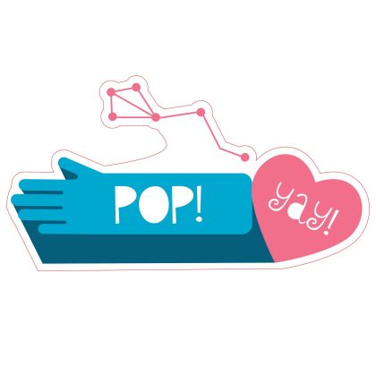 STEM Стикер, Зала за дигитални изкуства, комплект B7, 80 cm, стикер 10