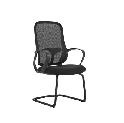 Посетителски стол RFG Mojito M, дамаска и меш, метална основа, до 120 kg, черен