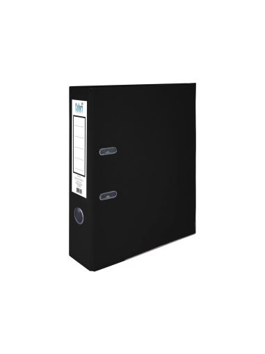 Colori Класьор, 8 cm, PP, с метален кант, несглобен, черен, 50 броя