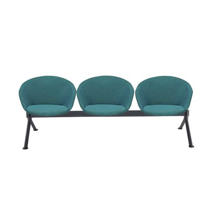 Посетителска пейка RFG Silvi, с 3 места, текстил, метална основа