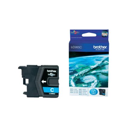 Оригинален патрон Brother LC985, 260 страници/5%, Cyan