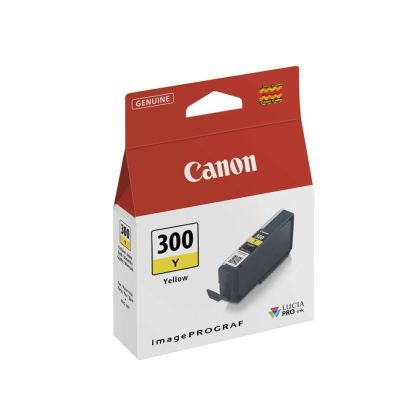 Оригинален патрон Canon PFI-300, 14 ml, 530 страници/5%, Yellow