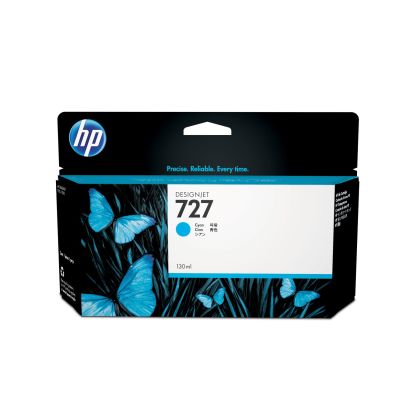 Оригинален патрон HP No.727, B3P19A, T1530/2530, 130 ml, Cyan