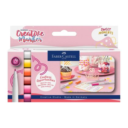 Faber-Castell Маркер Sweet Moments, объл, 1.5 mm, 6 цвята