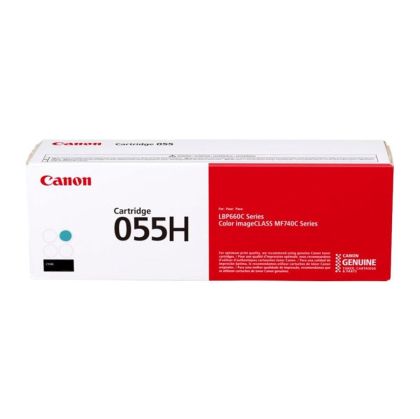 Оригинална тонер касета Canon CRG-055H, MF74x, 5900 страници/5%, Cyan