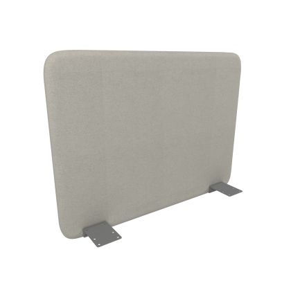 Шумоизолиращ преграден панел за бюро Narbutas Top 530, 700 x 36 x 530 mm, дамаска Velito Presto капучино, сив метал