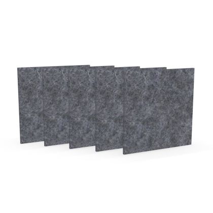 Акустично пано Narbutas Pet, квадрат, 200 х 200 х 9 mm, PET филц, 5 броя, сиво