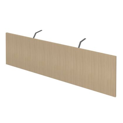 Преден панел за бюро Narbutas Nova, 124 x 35 cm, меламин избелен дъб, сив метал