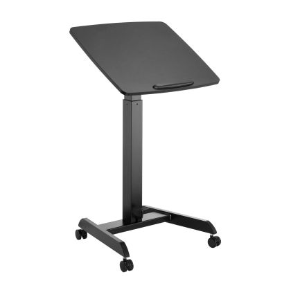 Маса RFG Active, с регулируема височина, 600 х 520 х 758-1128 mm, правоъгълен плот, черна