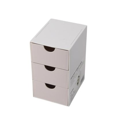 Sworld Органайзер за бюро, с 3 чекмеджета, розов