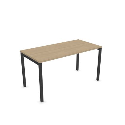 Бюро Narbutas Nova U, 1400 x 700 x 740 mm, меламин избелен дъб, тъмносив метал, крак тип U