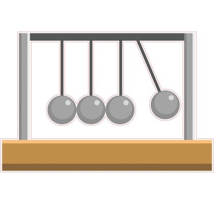 STEM Стикер, Природни науки - Физика, комплект G10, 50 cm, стикер 3