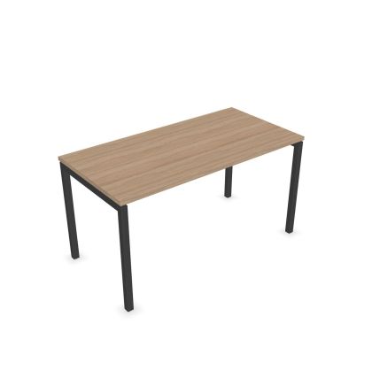 Бюро Narbutas Nova U, 1400 x 700 x 740 mm, меламин кехлибарен дъб, тъмносив метал, крак тип U