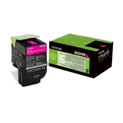 Оригинална тонер касета Lexmark 80C2HME, 3000 страници/5%, Magenta