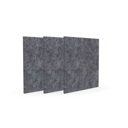 Акустично пано Narbutas Pet, квадрат, 200 х 200 х 9 mm, PET филц, 3 броя, сиво
