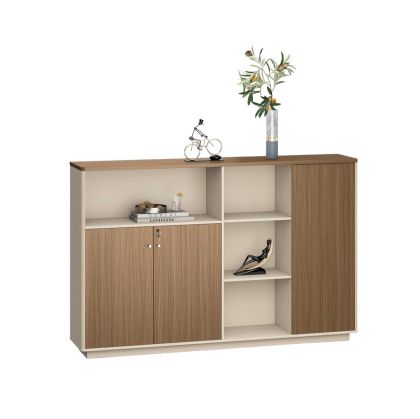 Шкаф RFG Paris, 2000 х 400 х 1300 mm, ПДЧ, орех и сиво